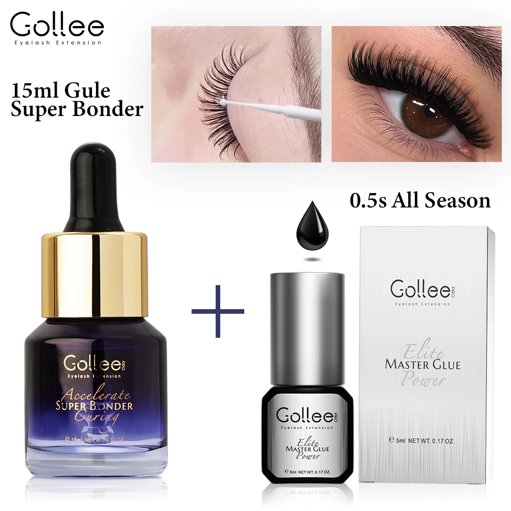 Gollee séchage rapide 0.5s colle d'extension de cils imperméable à l'eau cils adhésifs fournitures colles fortes pour Salon de maquillage beauté