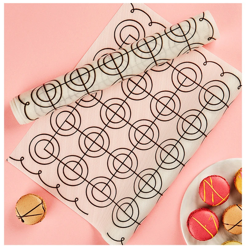 Silicone Macaron Macaroon Pastry Cookie Oven Bakeware Mould Large 65 Cavity Mold Mat Baking Tools For Bake Pans Dough Fondant