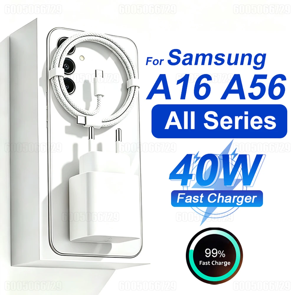 40W Fast Charger with USB-C Cable