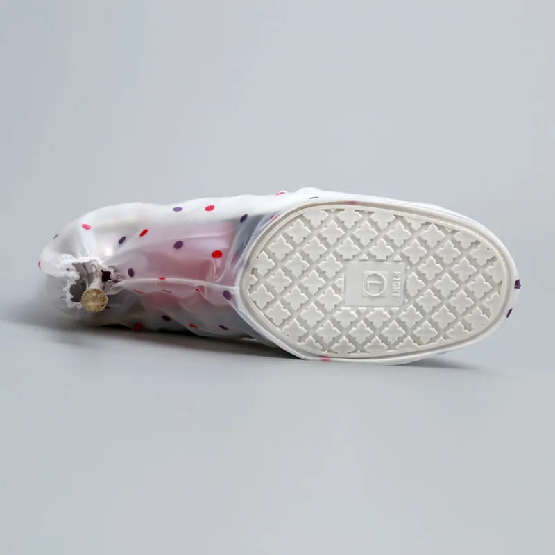High Heel Waterproof Shoe Cover For Women Reusable PVC Shoe Rain Boot Cover with Waterproof Layer Non-slip Wear-resistant Thick