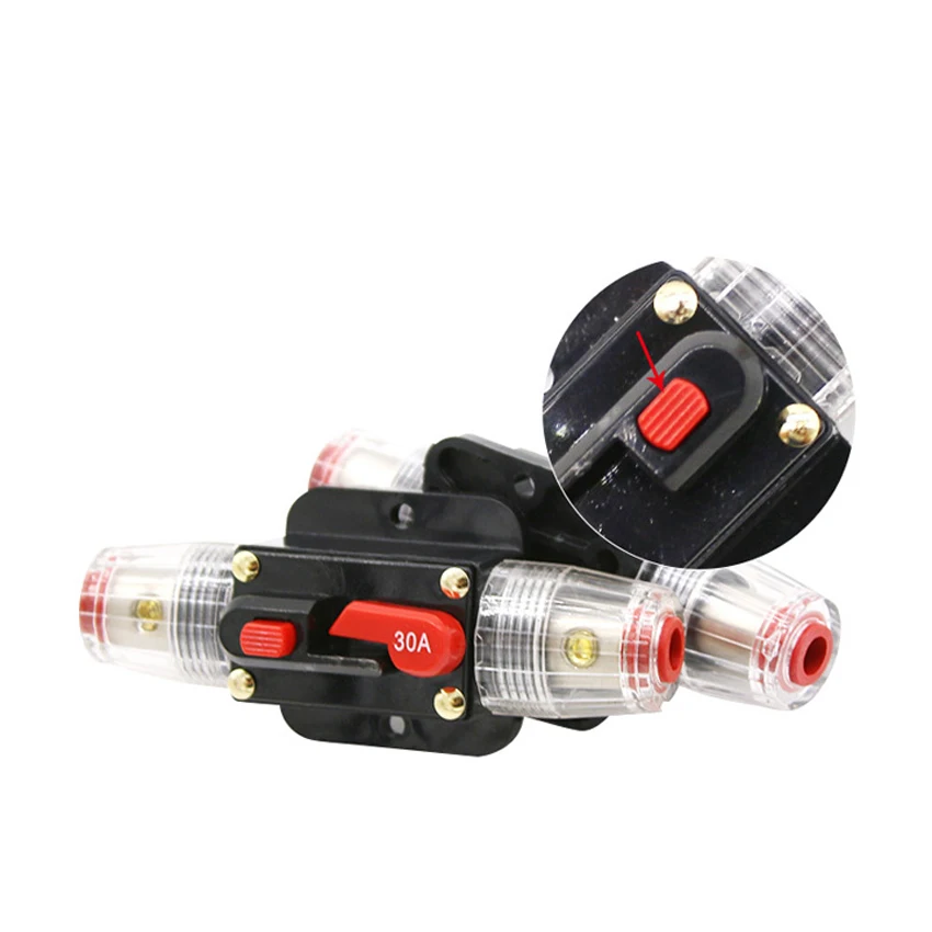 Tnfeeon Interruttore Automatico, Fusibile DC12V-24V Interruttore
