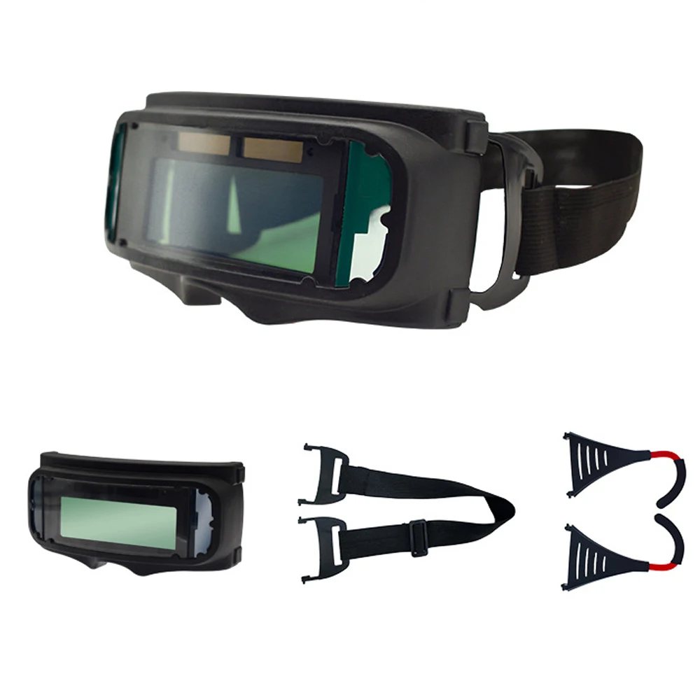 Headwear Automatic Dimming Welding Goggles Large View True Color Auto Darkening Protective Glasses for Arc Welding Grinding welding goggles