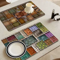 HeroQuest with Stitched New Super Absorbent Coffee Dish Kitchen Absorbent Draining Mat Drying Mat Quick Dry Bathroom Placemat 1
