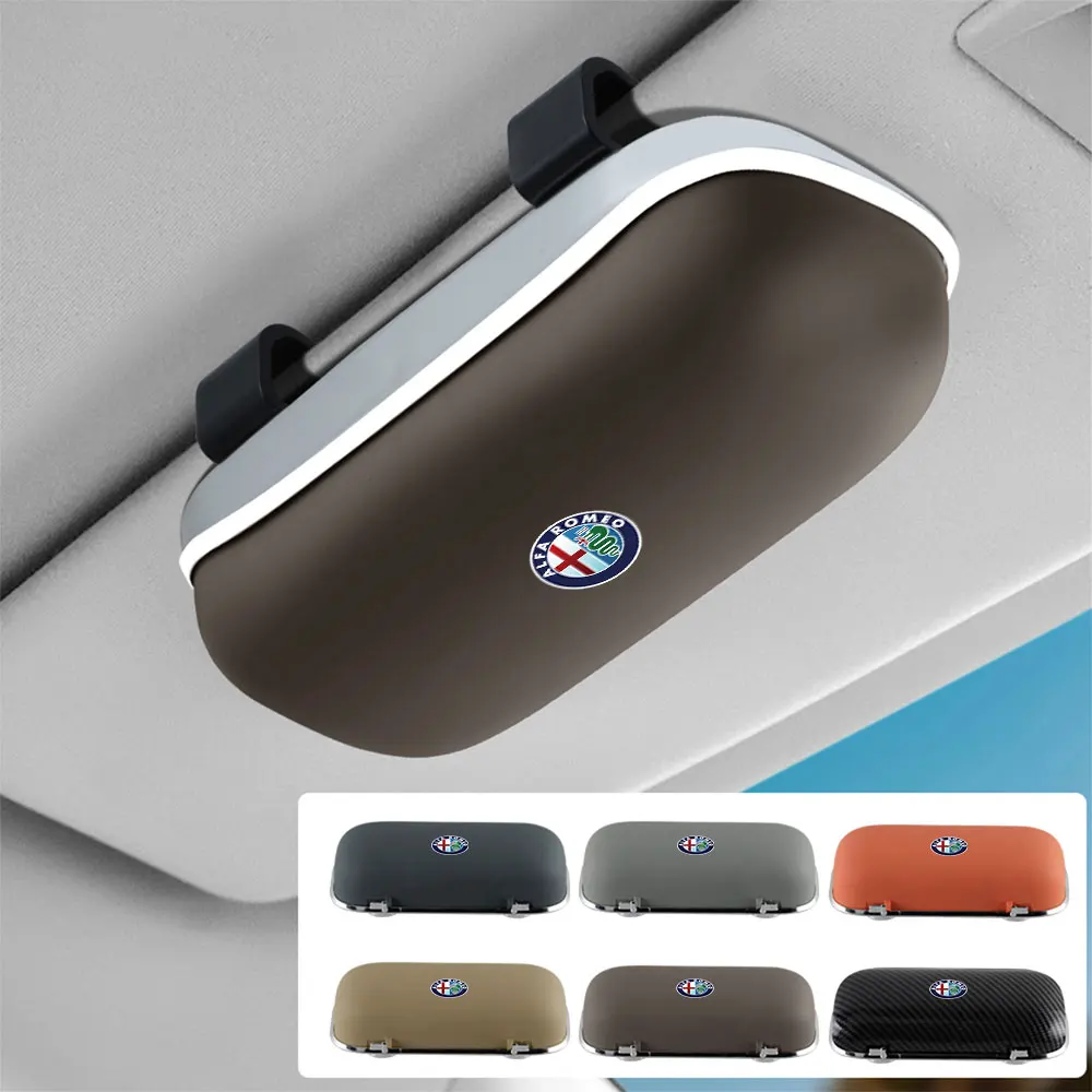 Premium Car Sun Visor Sunglasses Holder and Storage Clip Box Accessory
