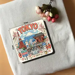 Tokyo City Aesthetic Art Cartoon Animal Refrigerator Decor Magnet Set (Z5)