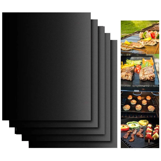 5Db Grill Szőnyeg Nem Tapadó Bbq Főző Pad Újrafelhasználható Barbecue Sütő Hőálló Kiegészítők Konyhai Szerszámok
