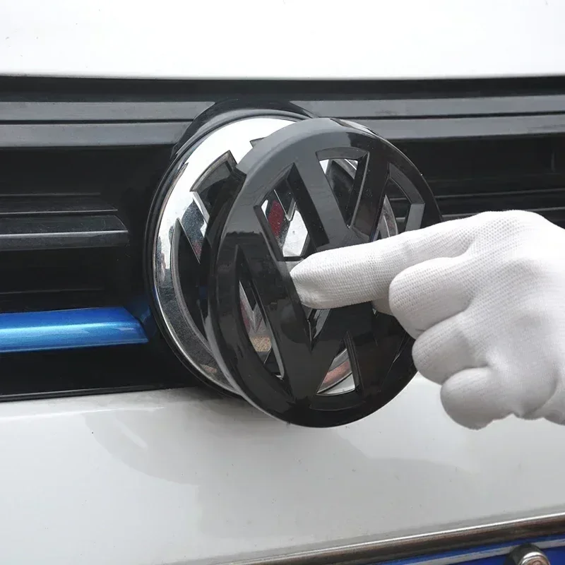 폭스바겐 VW 골프 5 6 7 7.5 8 MK5 MK6 MK7 MK8 폴로 파사트 B8 시로코용 ABS 자동차 전면 그릴 엠블럼 리어 트렁크 배지 로고 2개