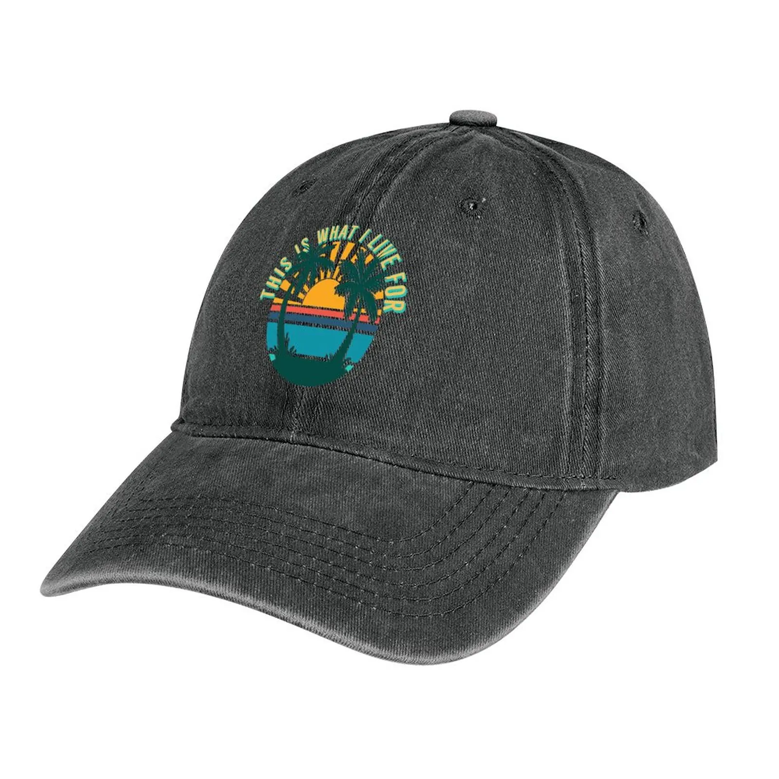 

This Is What I Live For Enthusiastic Beach Lover Cowboy Hat party Hat funny hat Women's Hats 2024 Men's