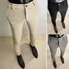 Autumn Winter Thickened Woolen Suit Pant High Quality Men Business Slim Striped Trousers Formal Wear Office Social Dress Pants 1