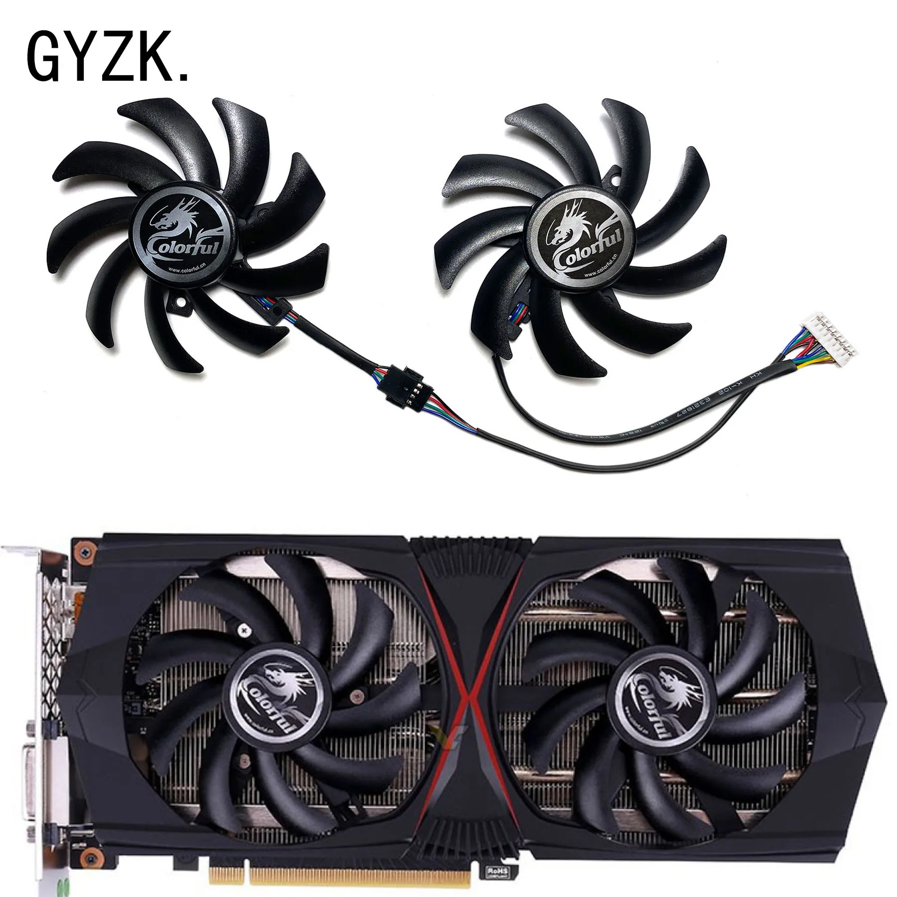 Nuovo Per Ventola Di Ricambio Per Scheda Grafica Colorata Geforce Rtx2060 2060S 2070 Gaming Gt Le Oc