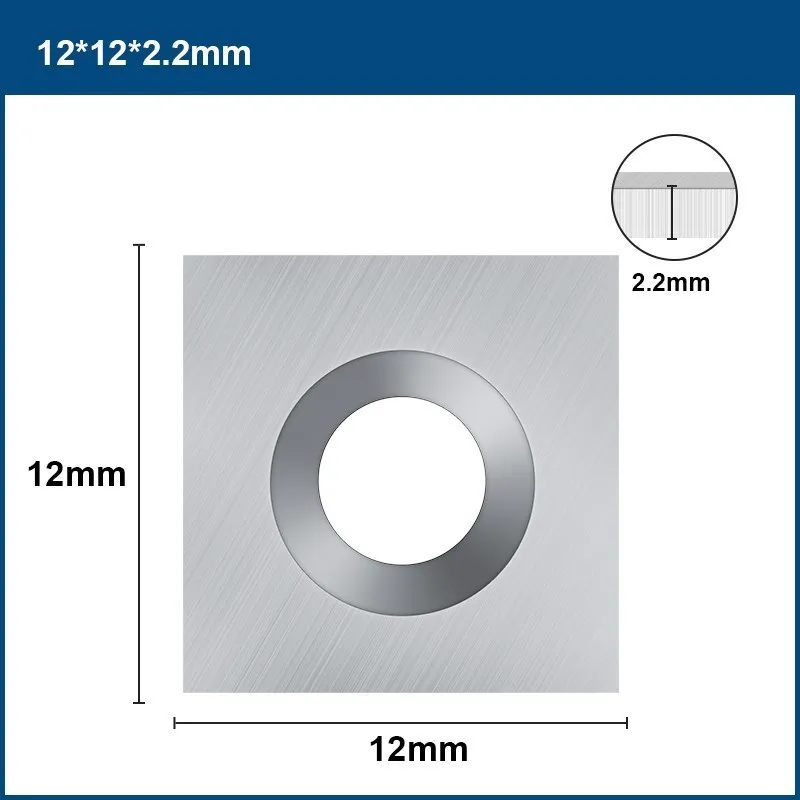 Inserto in metallo duro Lastra Cutter per Legno Pialla Bit 12x12x2.2/10.5x10.5x2.2/14x14x2mm Spoilboard Emersione Router Bit Inserto - immagine 4