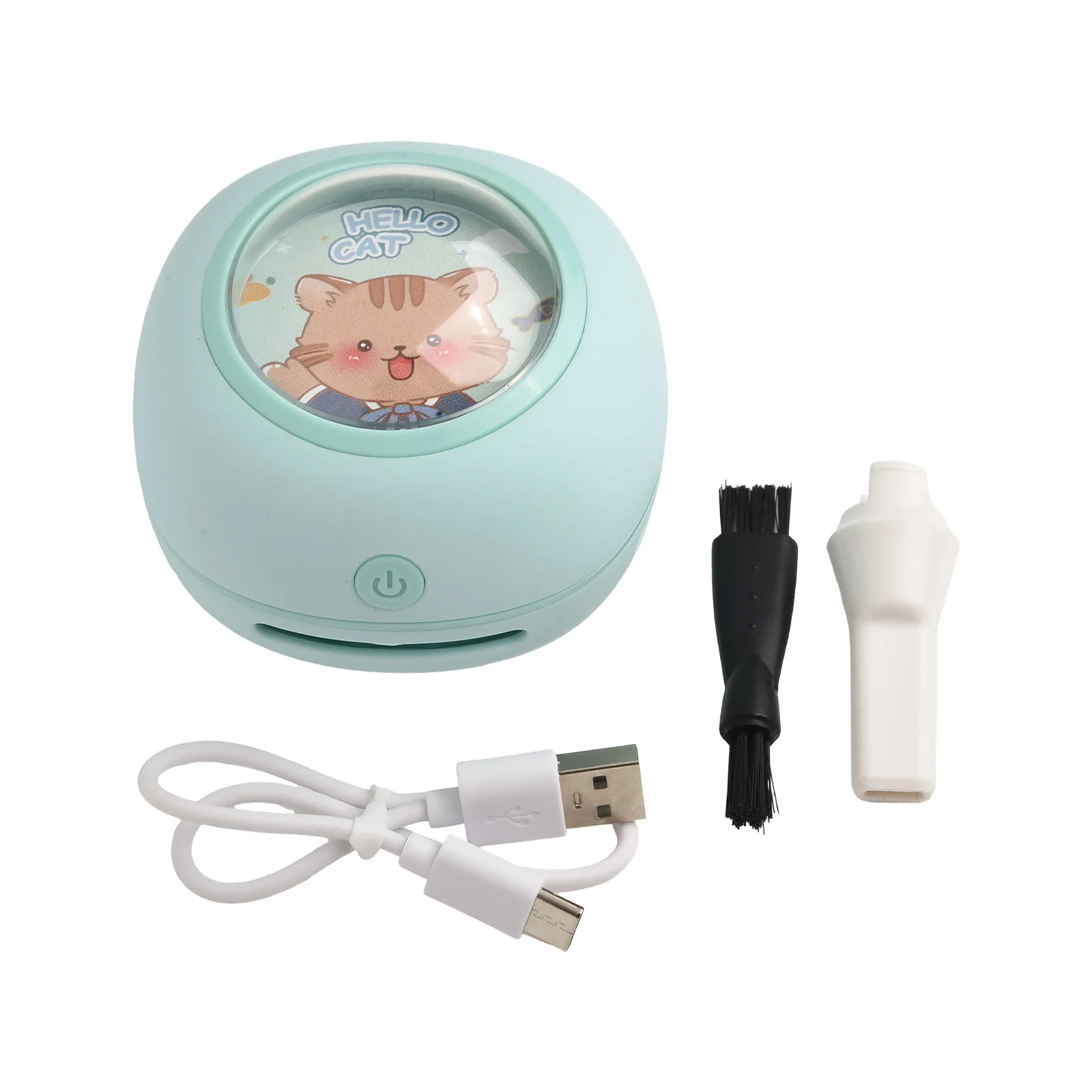  Mini Desktop Vacuum Cleaner Portable Student Use Eraser Paper Pencil Shavings Keyboard Grey Electric Power Vacuum 4