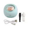  Mini Desktop Vacuum Cleaner Portable Student Use Eraser Paper Pencil Shavings Keyboard Grey Electric Power Vacuum 4