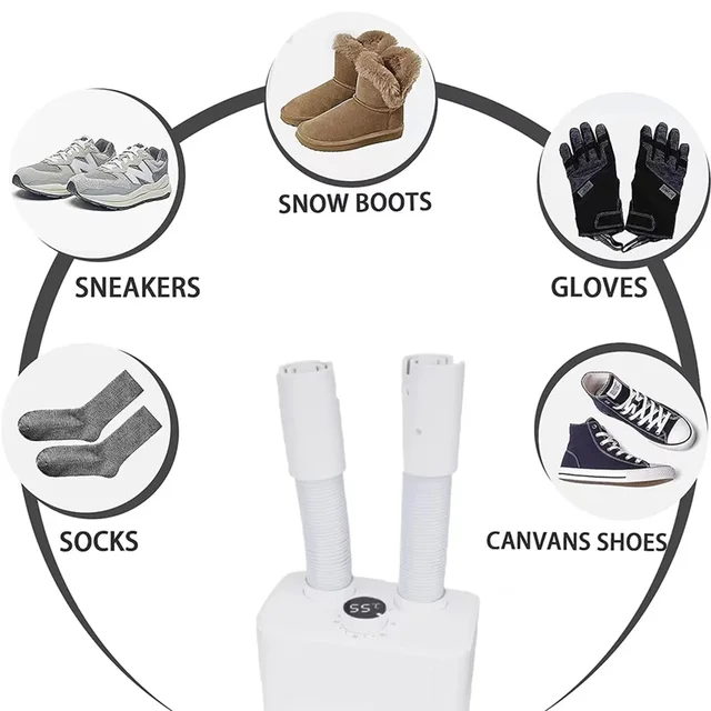 A11R Boot Dryer With Timer Boot Dryer Quick Drying Remove Damp Odor And Degerming EU Plug 2