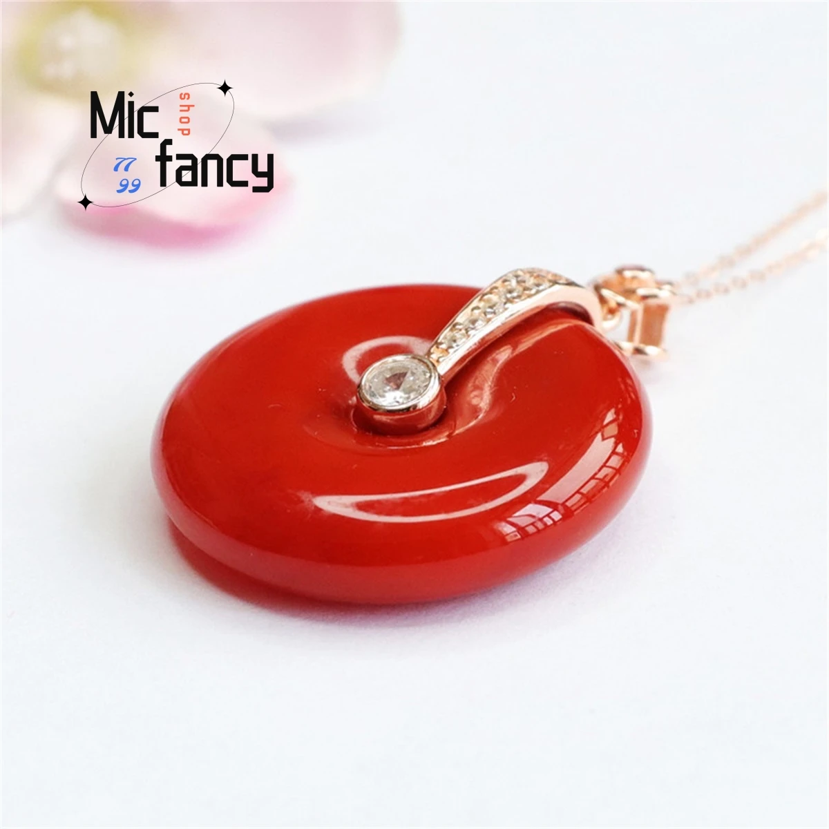Natural Authentic South Red Agate Safety Buckle Pendant Lnlaid With S925 Silver Necklace Boutique Fashion Jewelry National Style