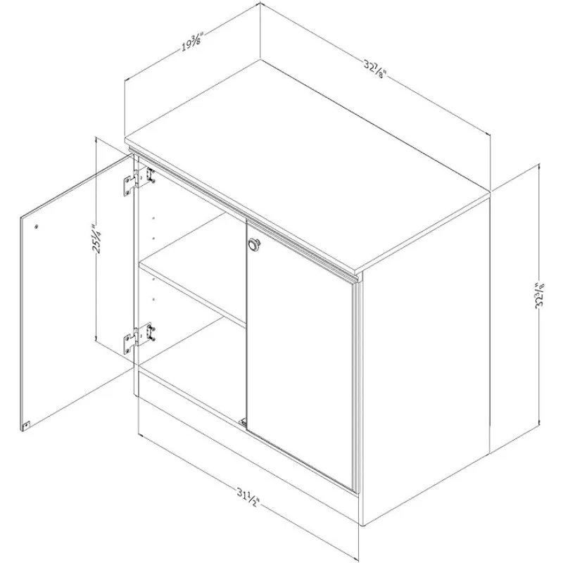 Morgan 2-Door Storage Cabinet