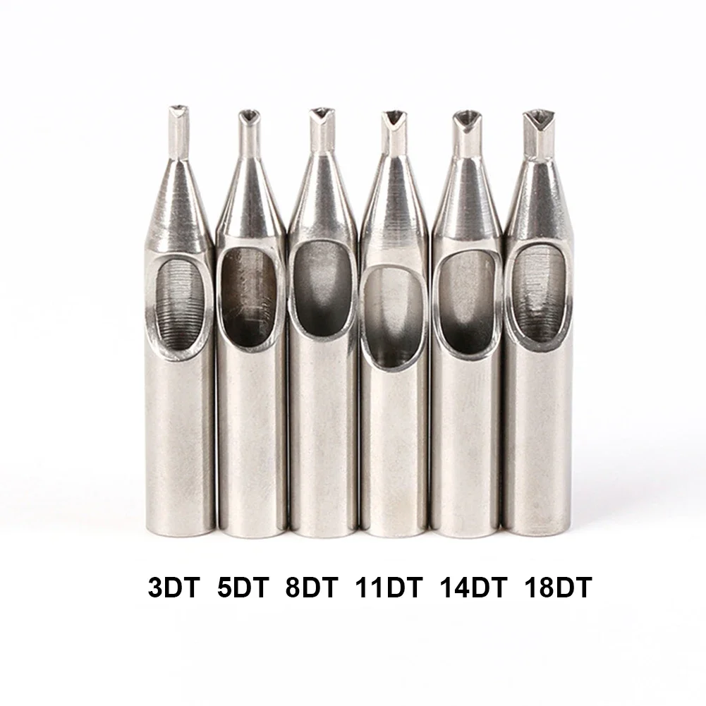 30Pcs RL DT M1 22 Sizes Stainless Steel Tattoo Machine Nozzle Tips Tattoo Grip Needles Kit Eyebrow Makeup Supply Accessories