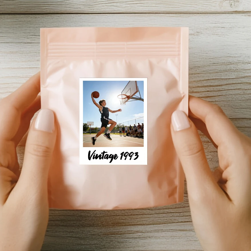 Personalized Custom Photo Cup Stickers - Unique Birthday Gift and Party Supply Sealing Labels