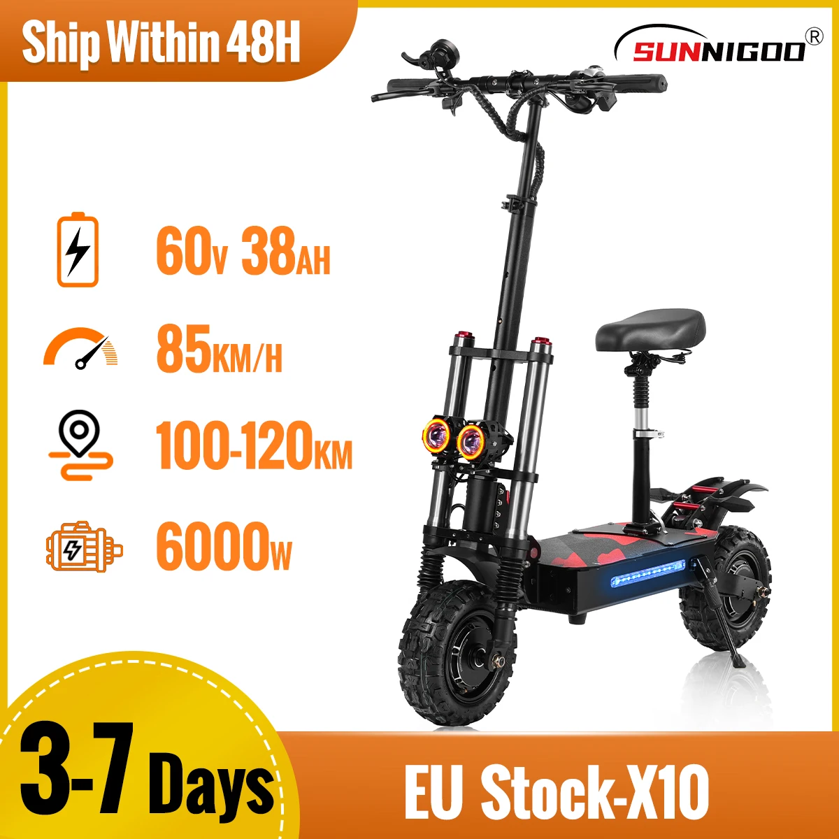 6000W 60V 38AH