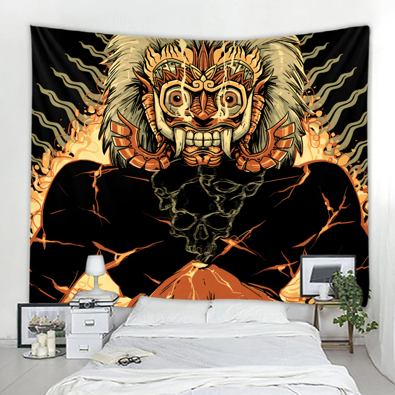 Giapponese Ukiyo-E Ghost Illustration Tapestry Wall Hanging Psichedelic Art Tapestry Wall Cloth Mandala Bohemian Tapestry