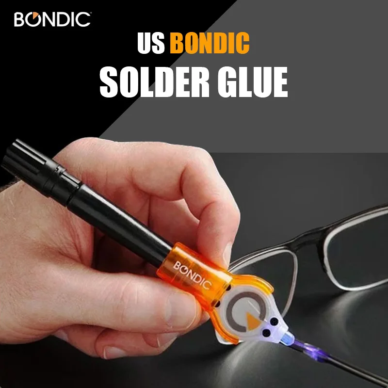 

Bondic Glass Glue Pen Liquid Tape Flashlight UV Strong Quick Repair Glue Tools Plastic Metal Woodwork Welding Glass Glue Pen