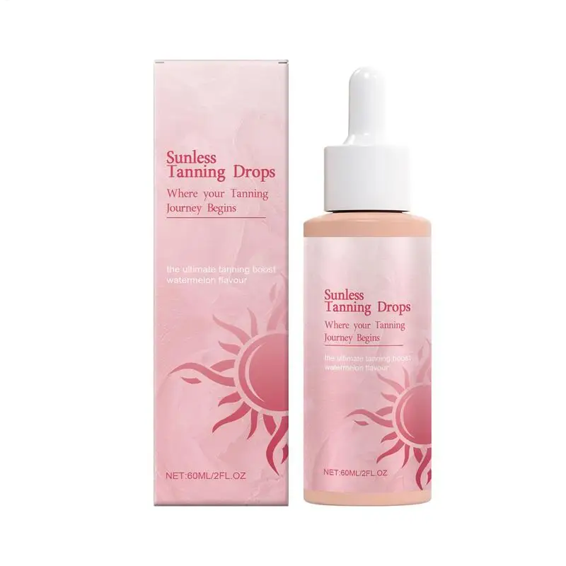 60ml Self Tanning Drops Enhance Skin care Liquid Bronzer Natural Tanner For Body Face Preventing Sunburn Sunless Tanning