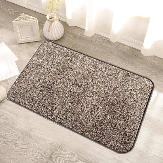 

Indoor Super Absorbs Doormat Latex Backing Non Slip Door Mat for Small Front Door Inside Floor Dirt Trapper Cotton Entrance Rug