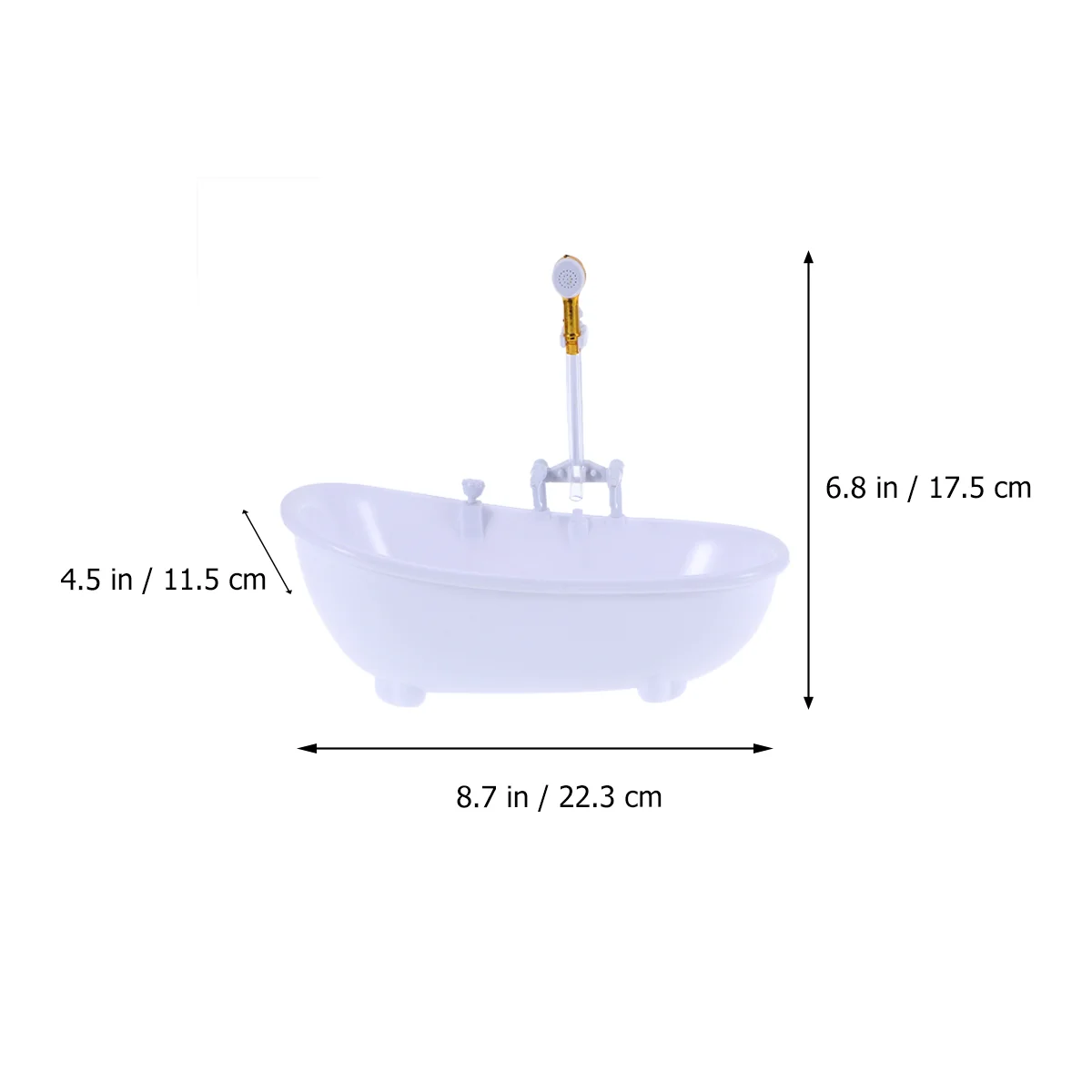 Accessories Bathing Tub Bathtub Toy Set for Baby Dolls Shower Bucket Swimming Pool 4