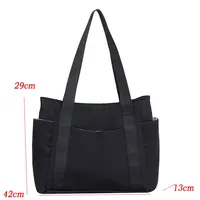 Sac à main de luxe pour femme, sac à bandoulière en nylon, sac fourre-tout de couleur unie, grande capacité, idéal pour les trajets quotidiens et les vacances, collection 2026 4