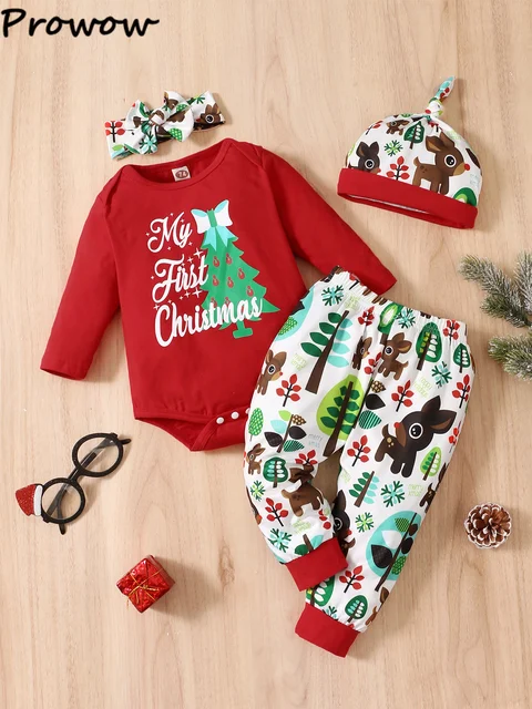 Babbo Natale Primo Natale Pagliaccetto Neonato Natale Costume