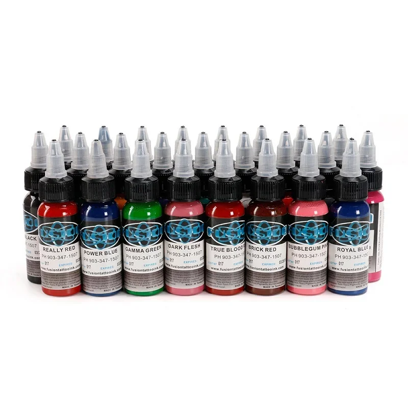 25 UDS Tattoo Supplies Tatouage Tintas De Tatuaje Para Tatuar Colores Profesionales Ink Set Encre Tatouage Pigment Microblading