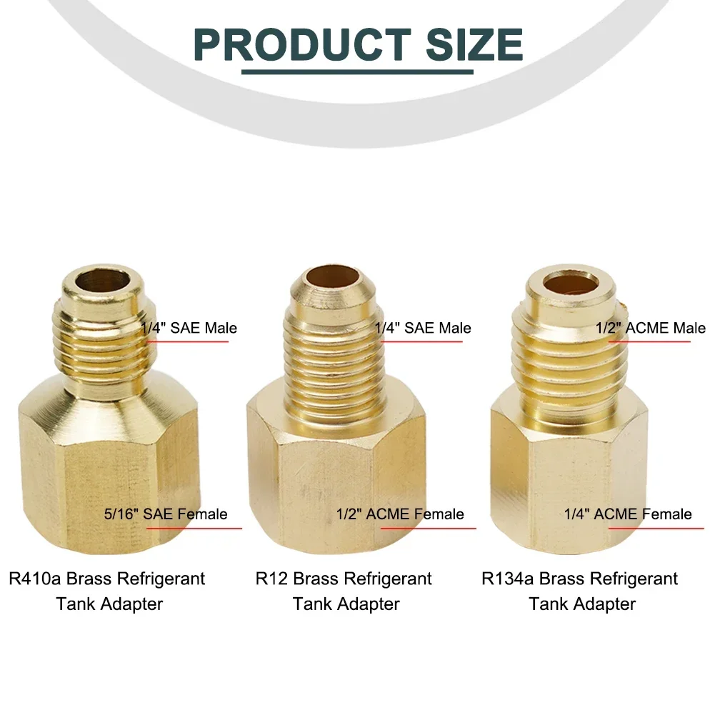 Adaptateur En T Laiton à Connexion Rapide - 1/4" SAE - Pour R22 R12 R134 - Fiable Et Stable