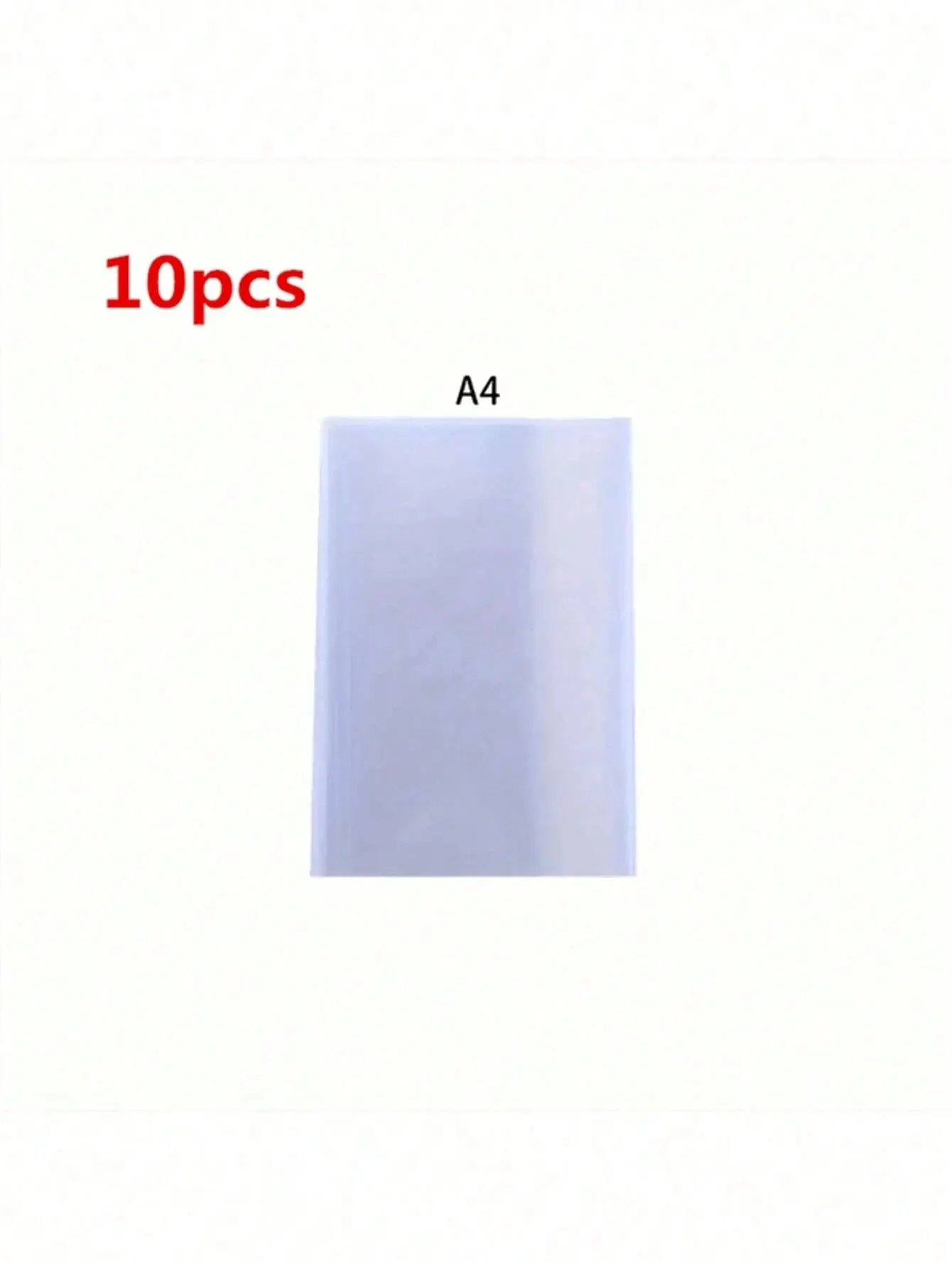 10-Pack Waterproof Transparent Book Covers - Durable and Wear-Resistant