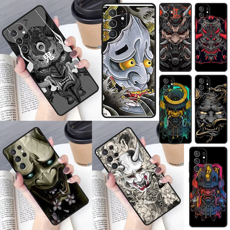 Oni Mask Cover Per Samsung Galaxy S23 Ultra S22 S20 S21 Fe S8 S9 S10 Plus Note 10 20 Ultra Custodia Per Telefono