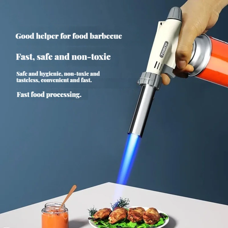 Gas Torch Welding Torch Butane Torch Gas Burner AutoIgnition Flame Torch for BBQ Camping Cooking