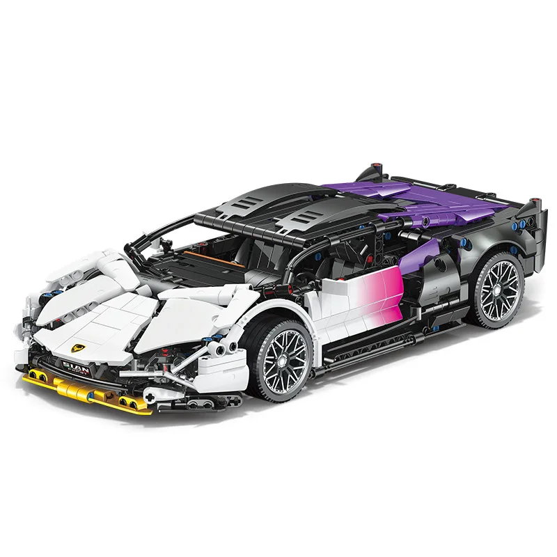 New style building block trucks sets with color box Sports car building block model figures for adult and kids