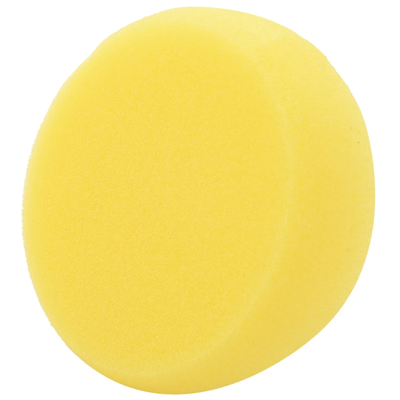 12pcs Yellow Round Cake Sponge Round Synthetic Watercolor Artist Sponges  For Painting Crafts Pottery Round Cake