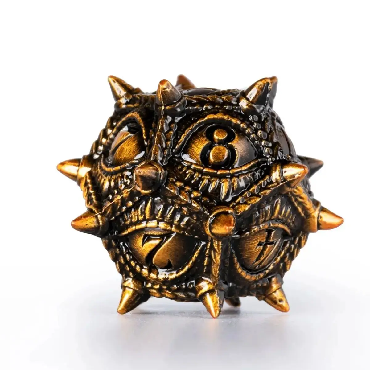 Metal DND Dice Set for Dungeon and Dragons Pathfinder Dnd Game Dice Player Edge Dices RPG Polyhedral Ancient Gold 1-7pcs game dice dice set