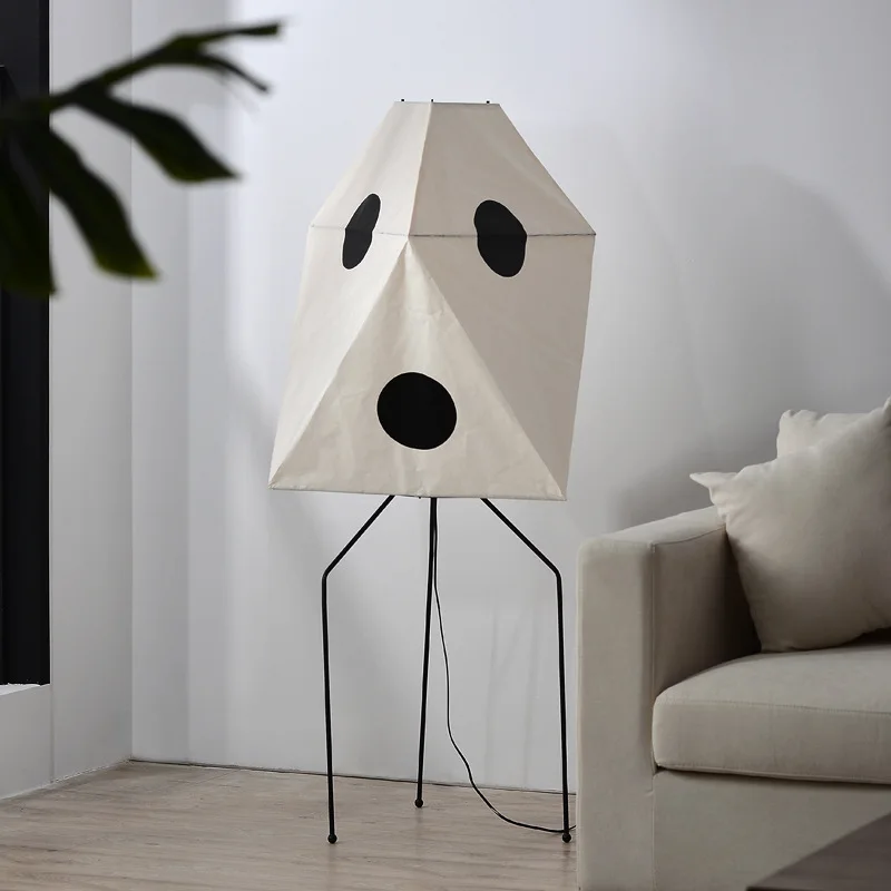 Japanese Rice Paper Floor Lamp Designer Noguchi Yong Lantern Lamp Bedroom Parlor Corner Tea Room Modern Wabi Sabi Floor Light