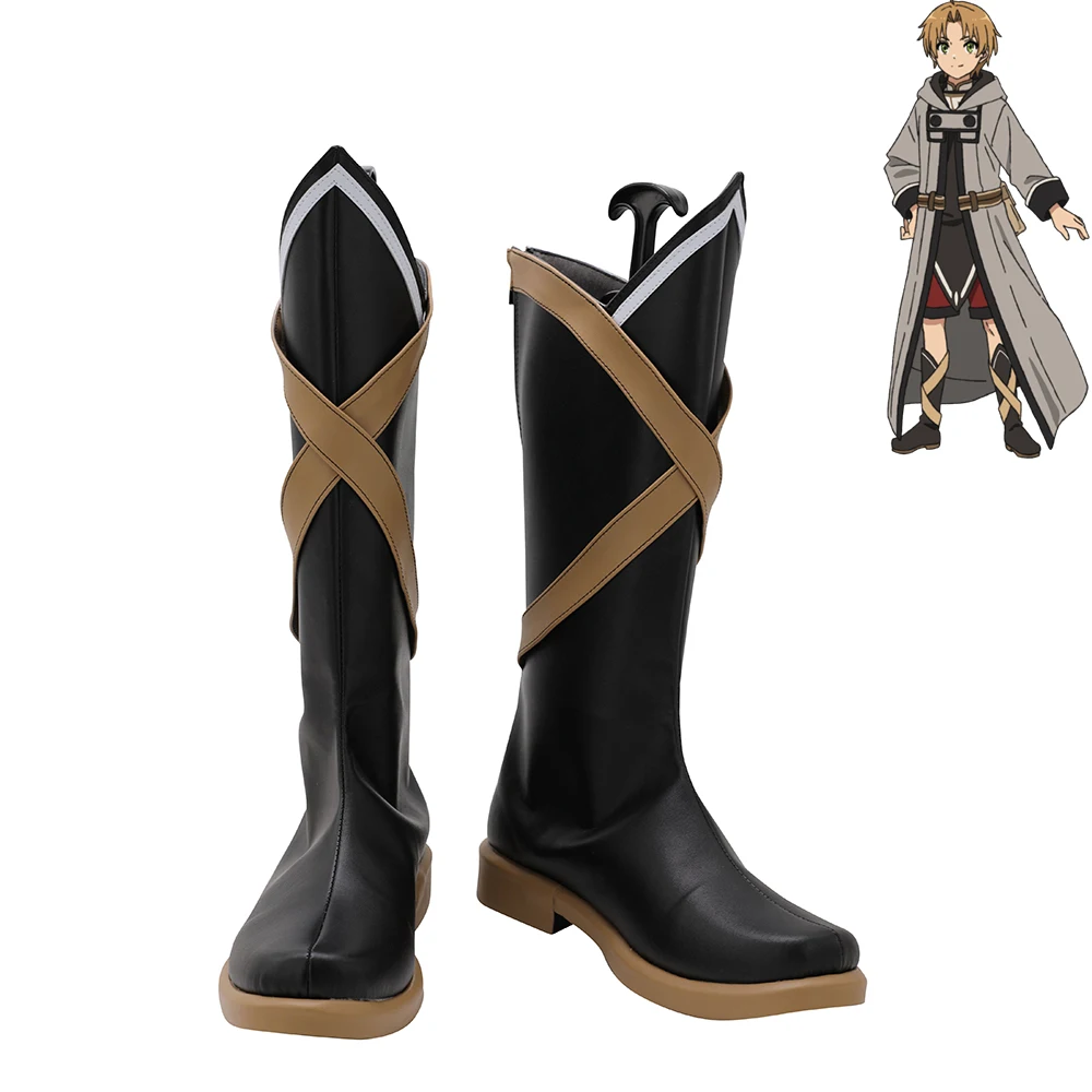 

Mushoku Tensei: Jobless Reincarnation Rudeus Greyrat Shoes Cosplay Men Boots