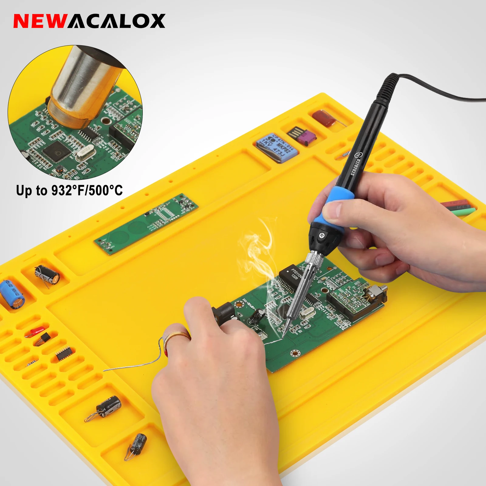 Tappetino Per Saldatura In Silicone, Resistente Al Calore Fino A 500 Antiscivolo Tappetino Per Riparazioni In Silicone Morbido Tappetino Per Riparazioni Elettroniche Tappetino Da Lavoro Tappetin 90384729