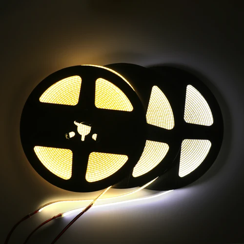5mm 5V COB LED 스트립 조명, USB 고밀도 선형 조명, 320Led/m 조도 조절 가능한 유연한 Led 테이프, 따뜻한 내추럴 화이트 9 색 4