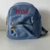 Personalized Customization Mini Vintage Denim Backpack Women's Forest Versatile Schoolbag High Beauty Women's Backpack 2