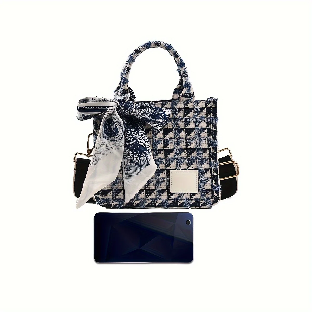 Mini borsa a tracolla vintage in tela retrò, borsa a mano e borsetta eleganti da donna_voghion.com