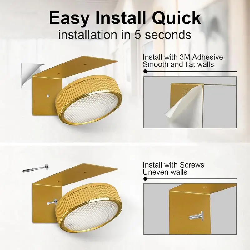 3Pcs Battery Operated Picture Light 24 Color Spotlight No Installation Magnetic Led Painting Light With Remote Dimmable