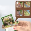 Mini 3D folding book keychain toy, books pop out with unique shapes and novel styles, cognitive puzzle toy 4
