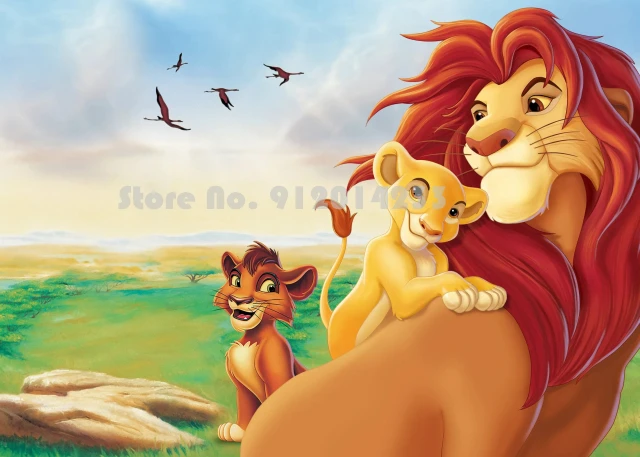 5D DIY Diamond Painting Disney Diamond Embroidery Cartoon The Lion King Full Diamond Mosaic Cross Stitch Picture of Rhinestone