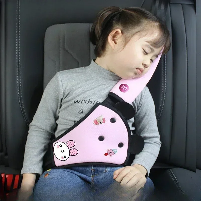 Car Seat Belt Cover Pads Kids Interior Car Seat Belt Kit Anti Neck Limiter Child Safety Protector Cover Comfortable Seat Belt Cover