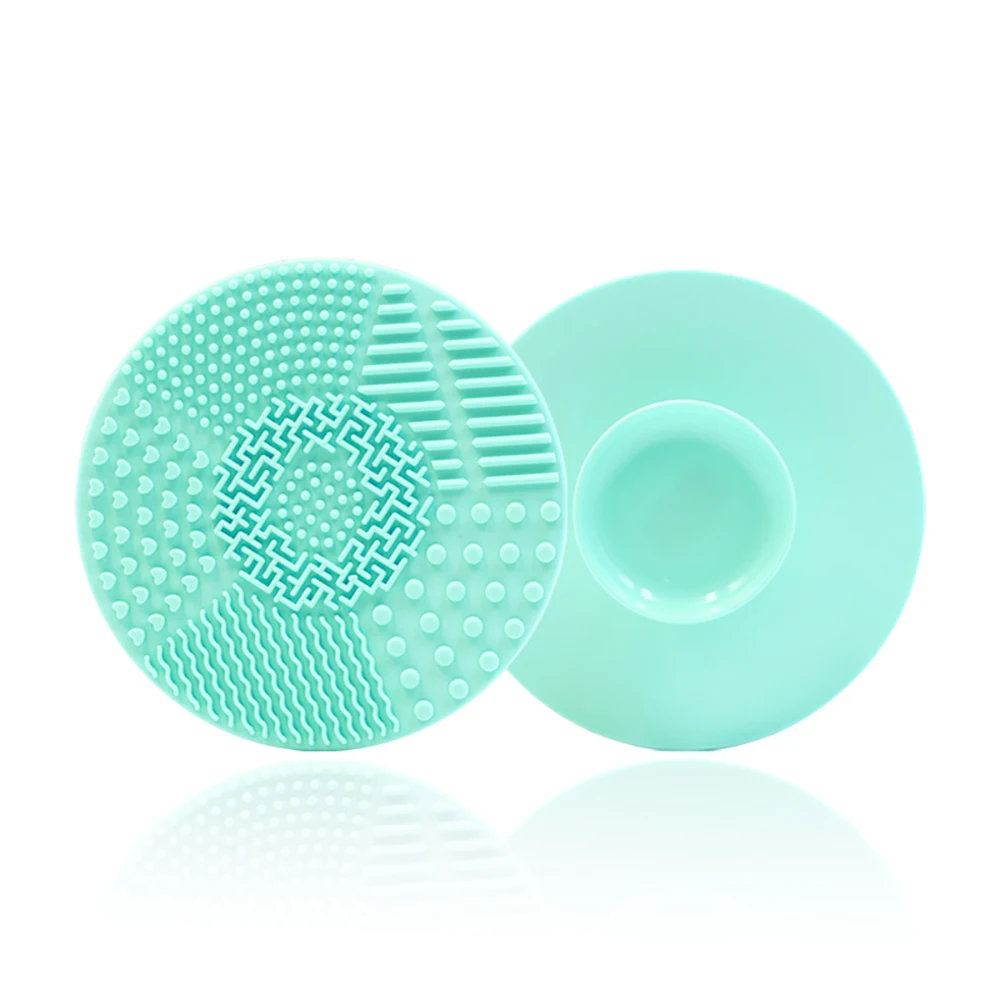 Silicone Makeup Brush Cleaning Bowl and Soft Scrubber Mat