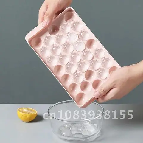 

Ice Ball Mould Homemade Round Ice Cube Maker Mold Cone Shape Ice Box Reusable Trays, With Removable Lids, for Whiskey, Beer